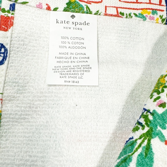 NEW ♠️Kate Spade♠️ MEDITERRANEAN THEME Kitchen Towel Set/2 - Picture 5 of 6